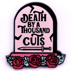 Death By A Thousand Cuts Enamel Pin – Taylor Swift Lyric Collectible